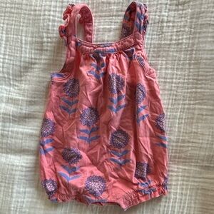 Tea Collection Pink and Blue Floral Bodysuit